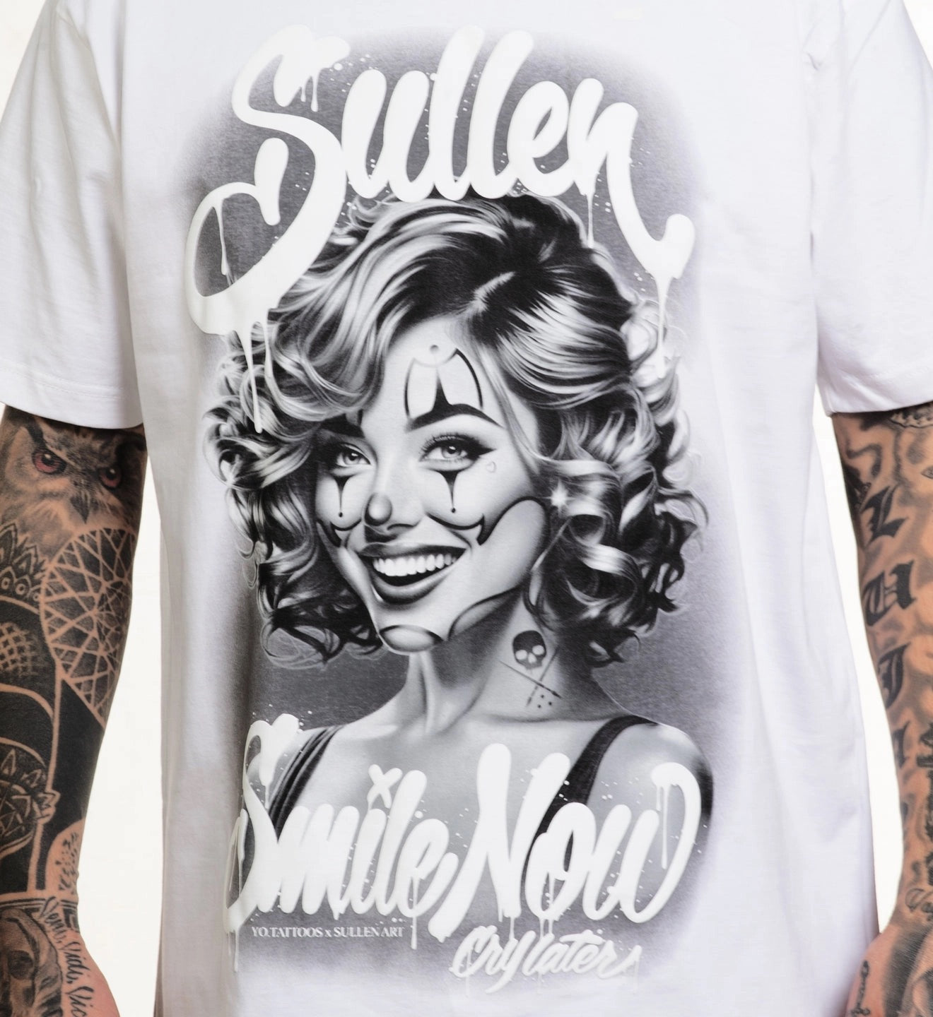 SULLEN CLOTHING YO PAYASA STANDARD WHITE T-SHIRT
