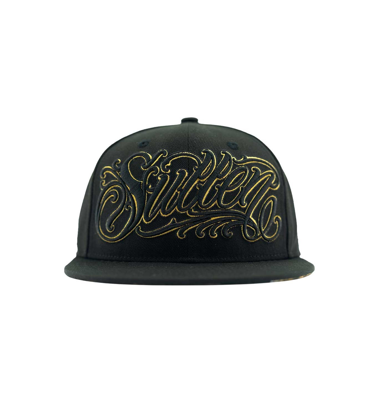 SULLEN CLOTHING GOLD GAZE BLACK SNAPBACK CAP