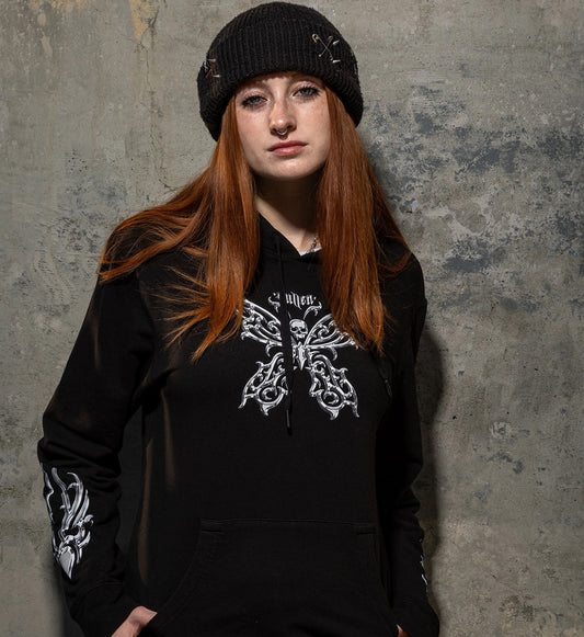 SULLEN CLOTHING CHROME BUTTERFLY WOMEN'S HOODIE