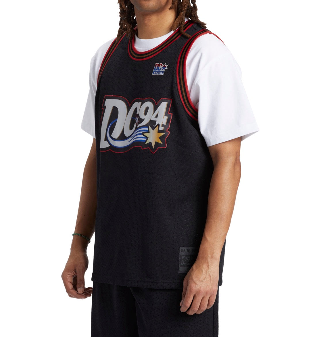 DC SHOES STARZ 94 JERSEY BASKETBALL VEST TOP BLACK