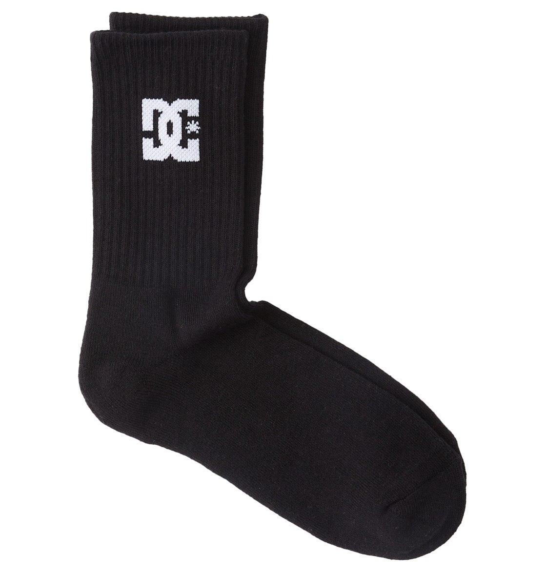 DC SHOES BLACK CREW SOCKS 3 PAIR PACK (UK 7-10)