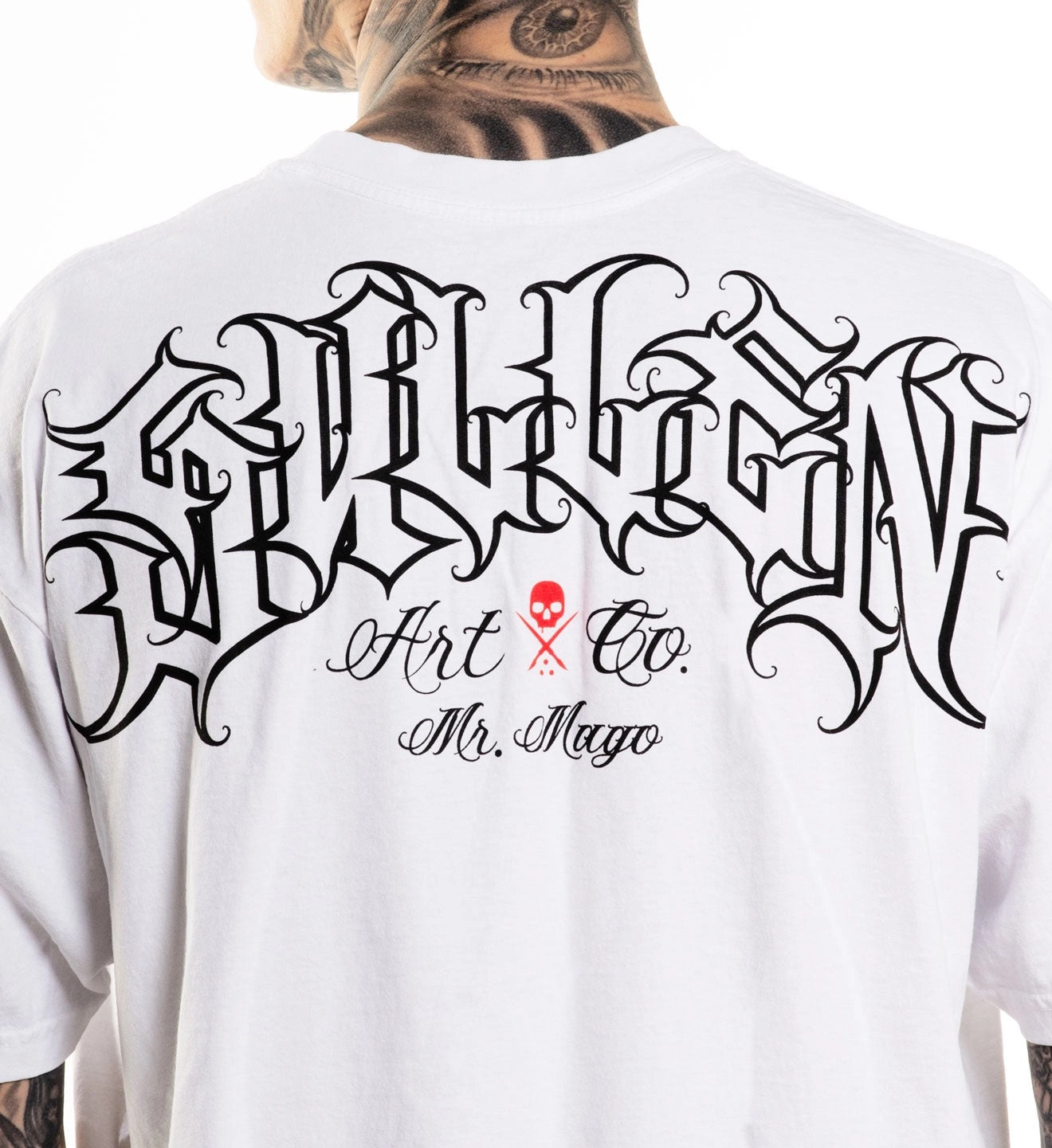 SULLEN CLOTHING MR. MAGO "1 TON" WHITE PREMIUM HEAVYWEIGHT T-SHIRT