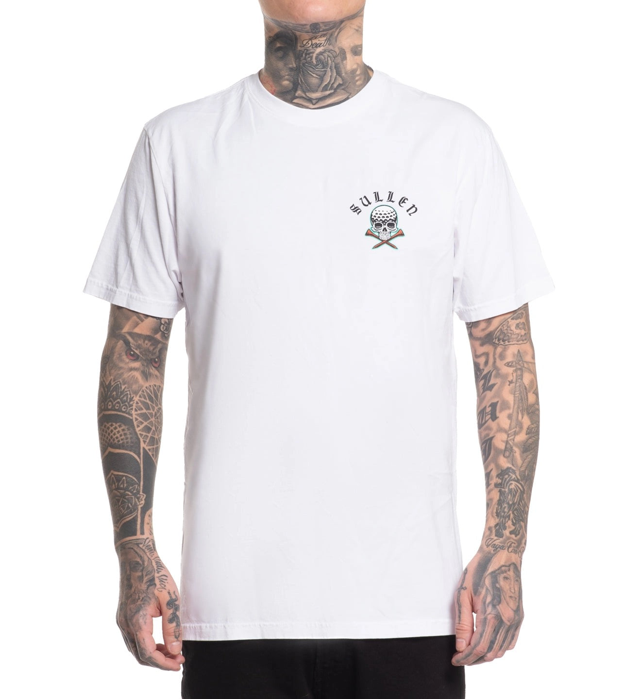 SULLEN CLOTHING FORE PLAY WHITE PREMIUM  T-SHIRT
