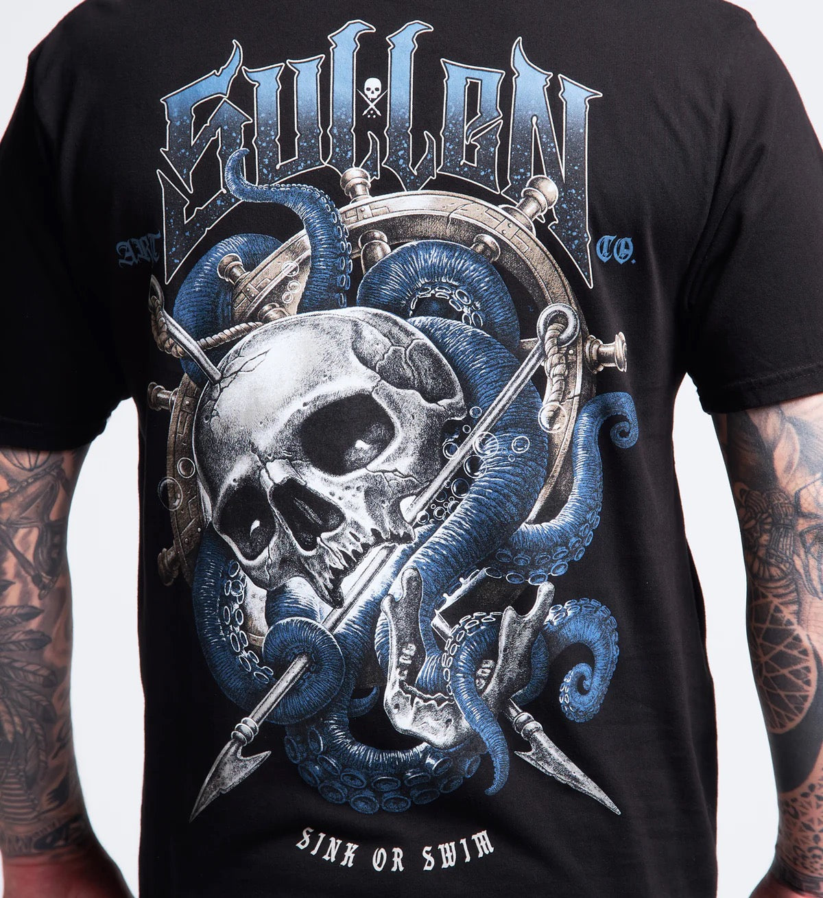 SULLEN CLOTHING HARPOON SKULL PREMIUM T-SHIRT