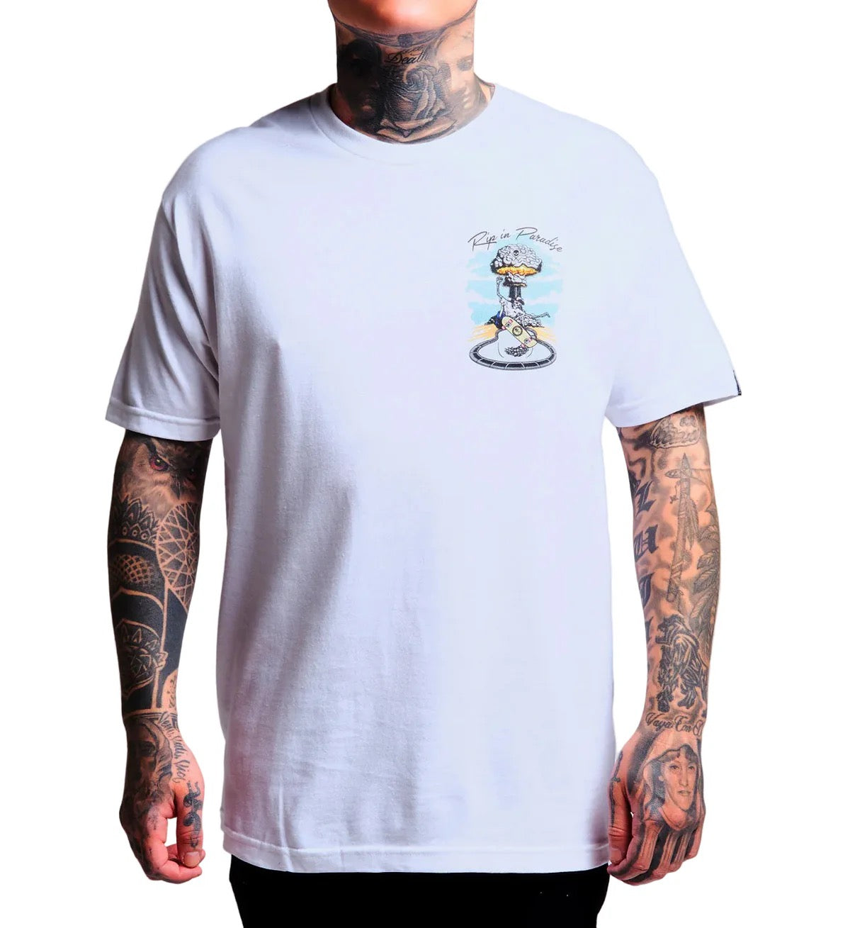 SULLEN CLOTHING RIP IN PARADISE WHITE STANDARD T-SHIRT