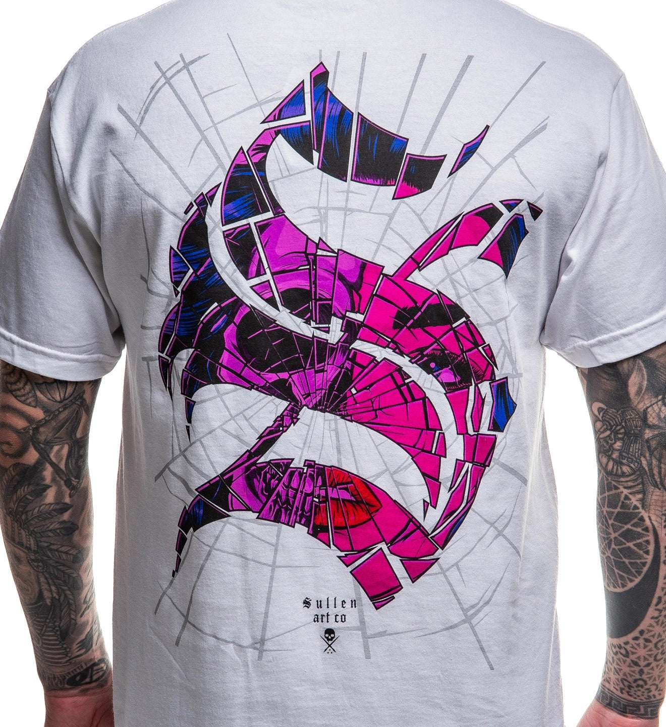 SULLEN CLOTHING SHATTERED WHITE STANDARD T-SHIRT