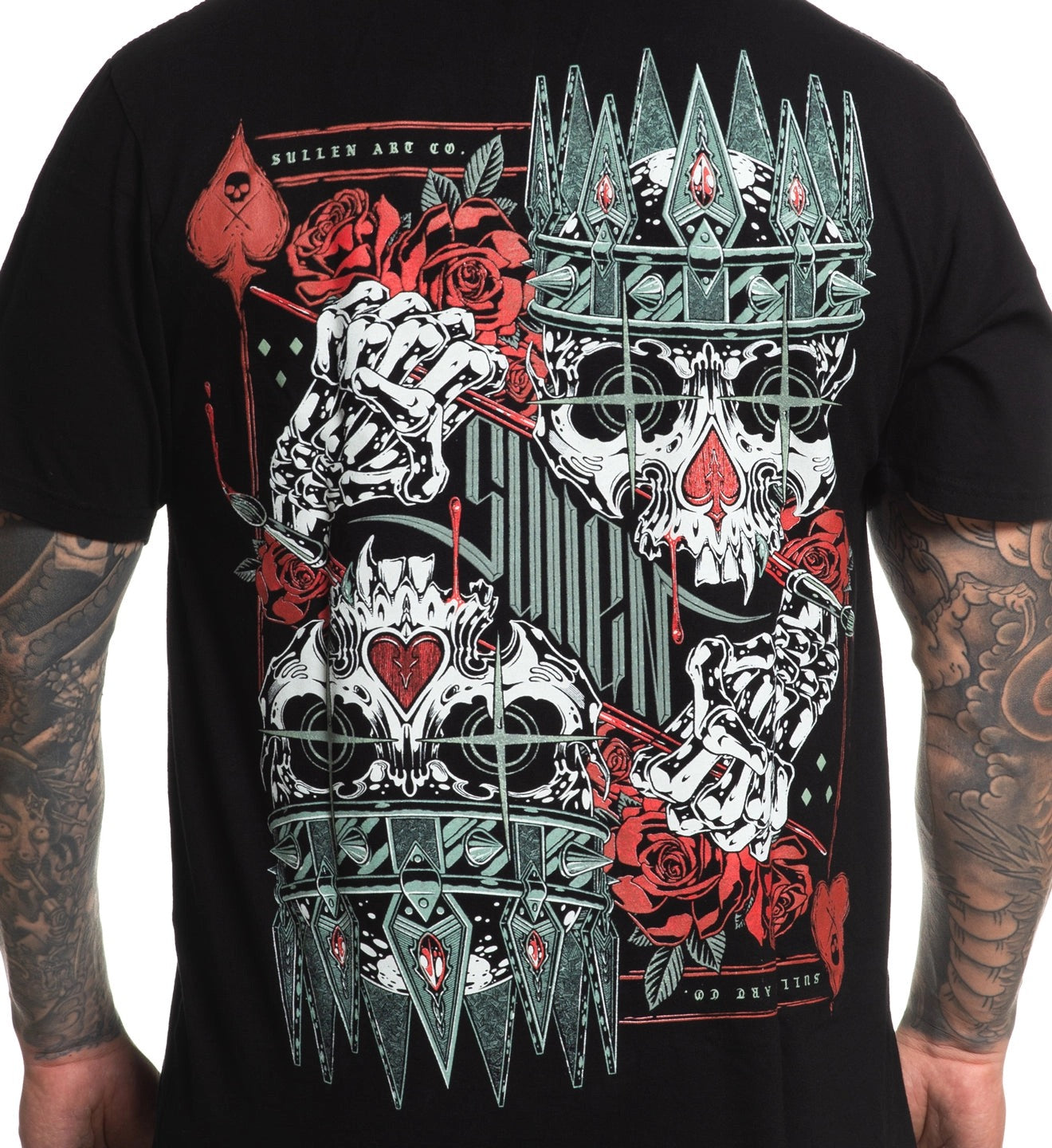 SULLEN CLOTHING SPADES AND HEARTS PREMIUM T-SHIRT