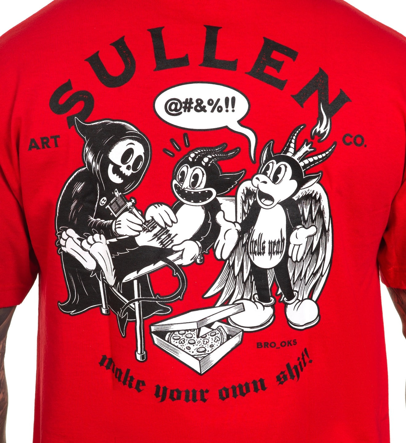 SULLEN CLOTHING COPY CAT RED STANDARD T-SHIRT