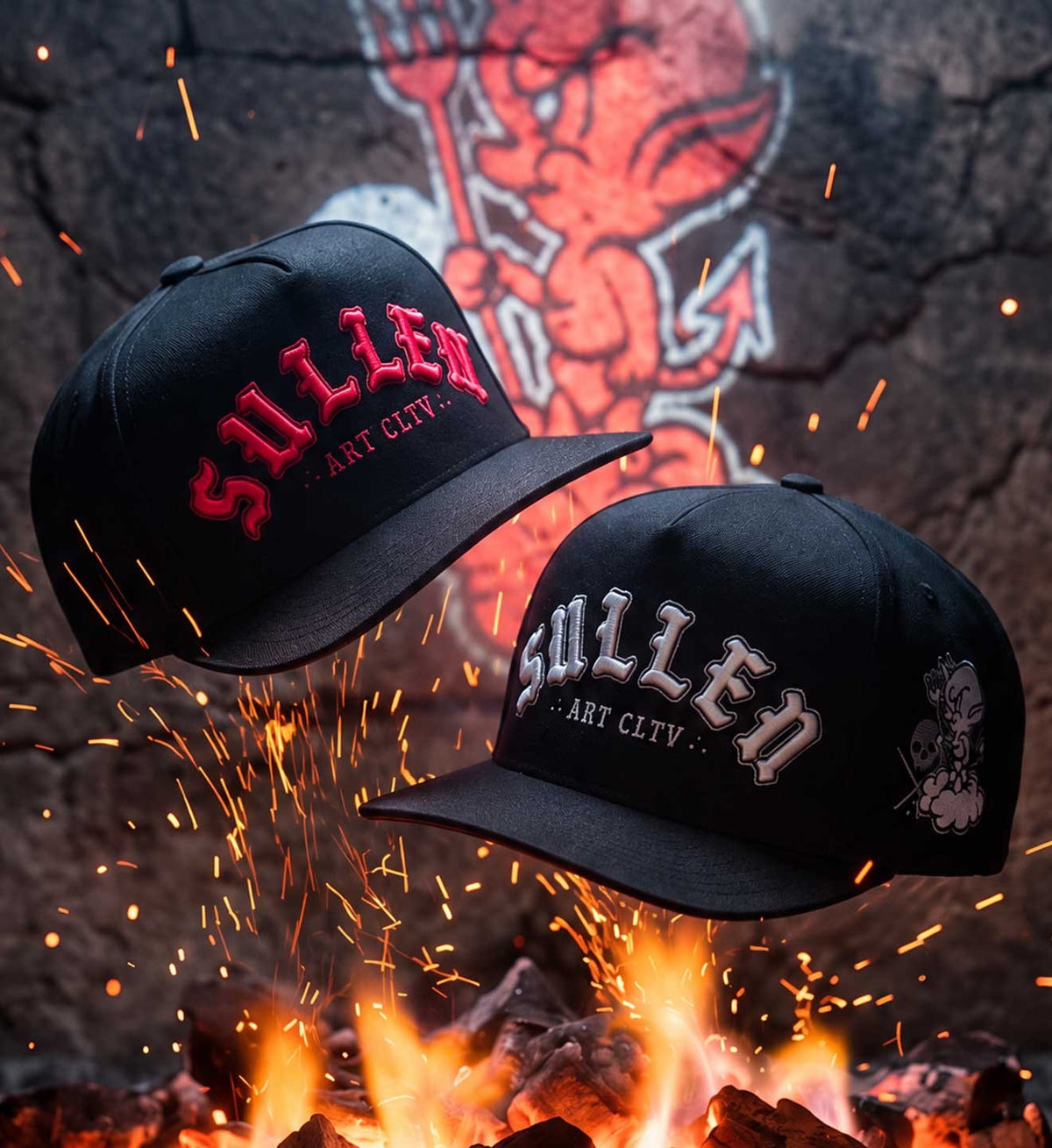 SULLEN CLOTHING DETAIL DEVIL'S SNAPBACK CAP
