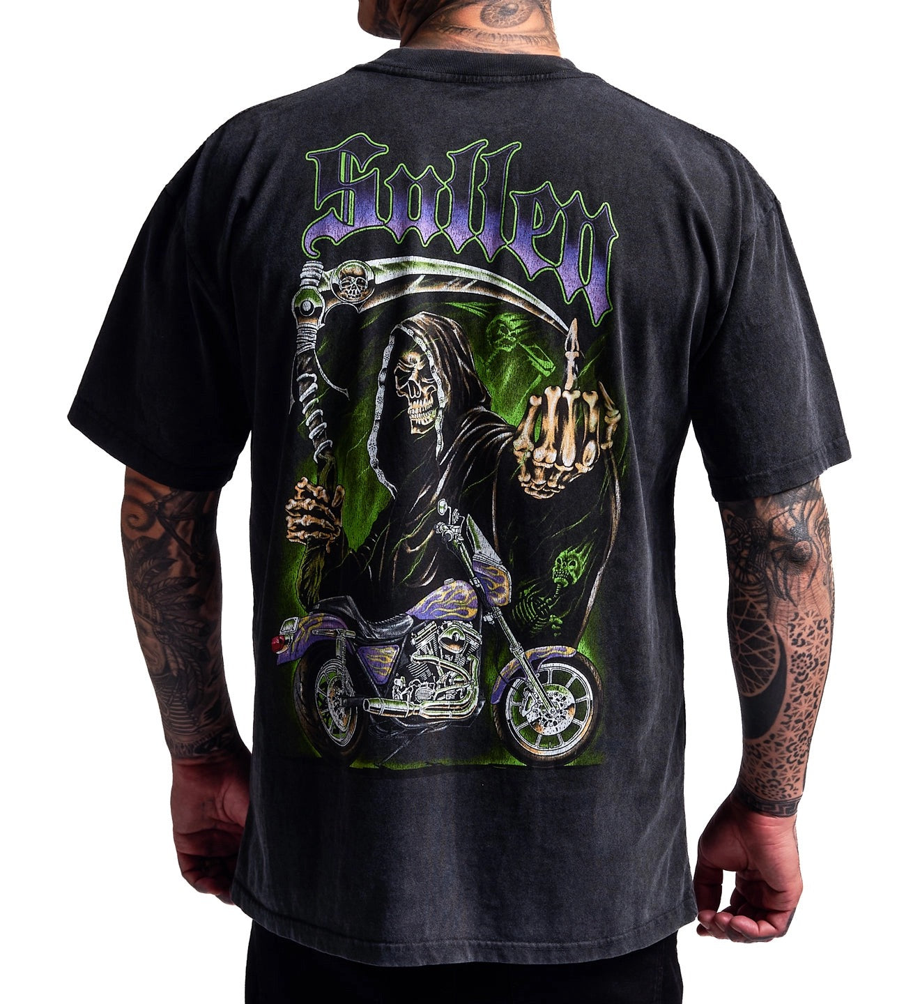 SULLEN CLOTHING GRIM HIGHWAY "1 TON" OVERSIZED HEAVYWEIGHT PREMIUM T-SHIRT