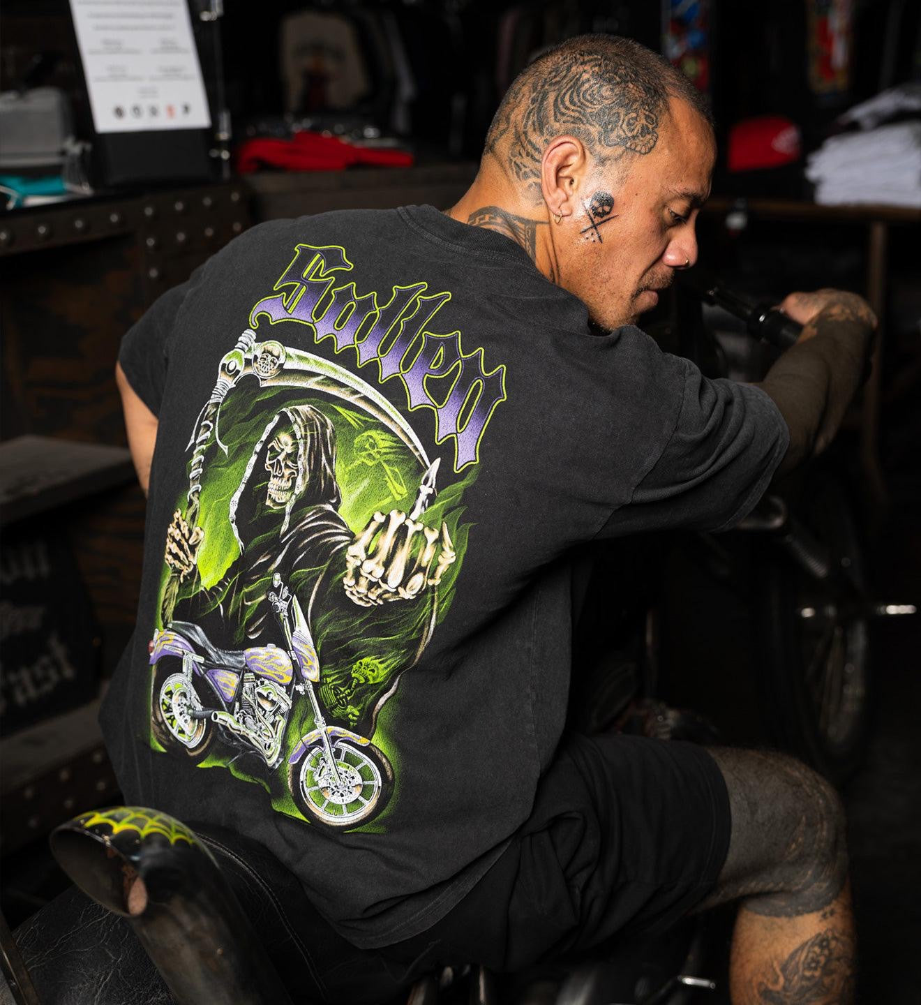 SULLEN CLOTHING GRIM HIGHWAY "1 TON" OVERSIZED HEAVYWEIGHT PREMIUM T-SHIRT