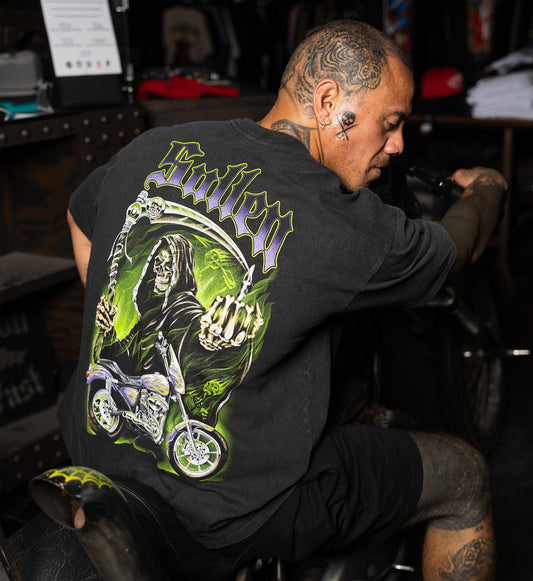 SULLEN CLOTHING GRIM HIGHWAY "1 TON" OVERSIZED HEAVYWEIGHT PREMIUM T-SHIRT