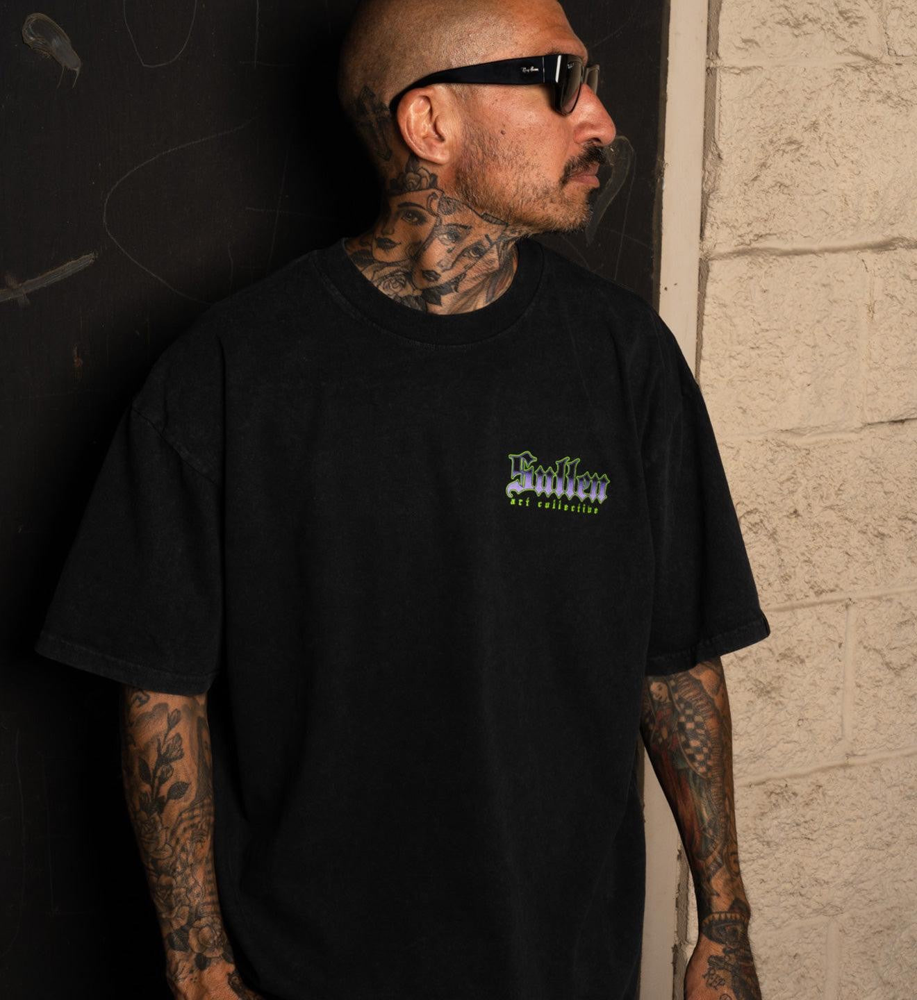 SULLEN CLOTHING GRIM HIGHWAY "1 TON" OVERSIZED HEAVYWEIGHT PREMIUM T-SHIRT