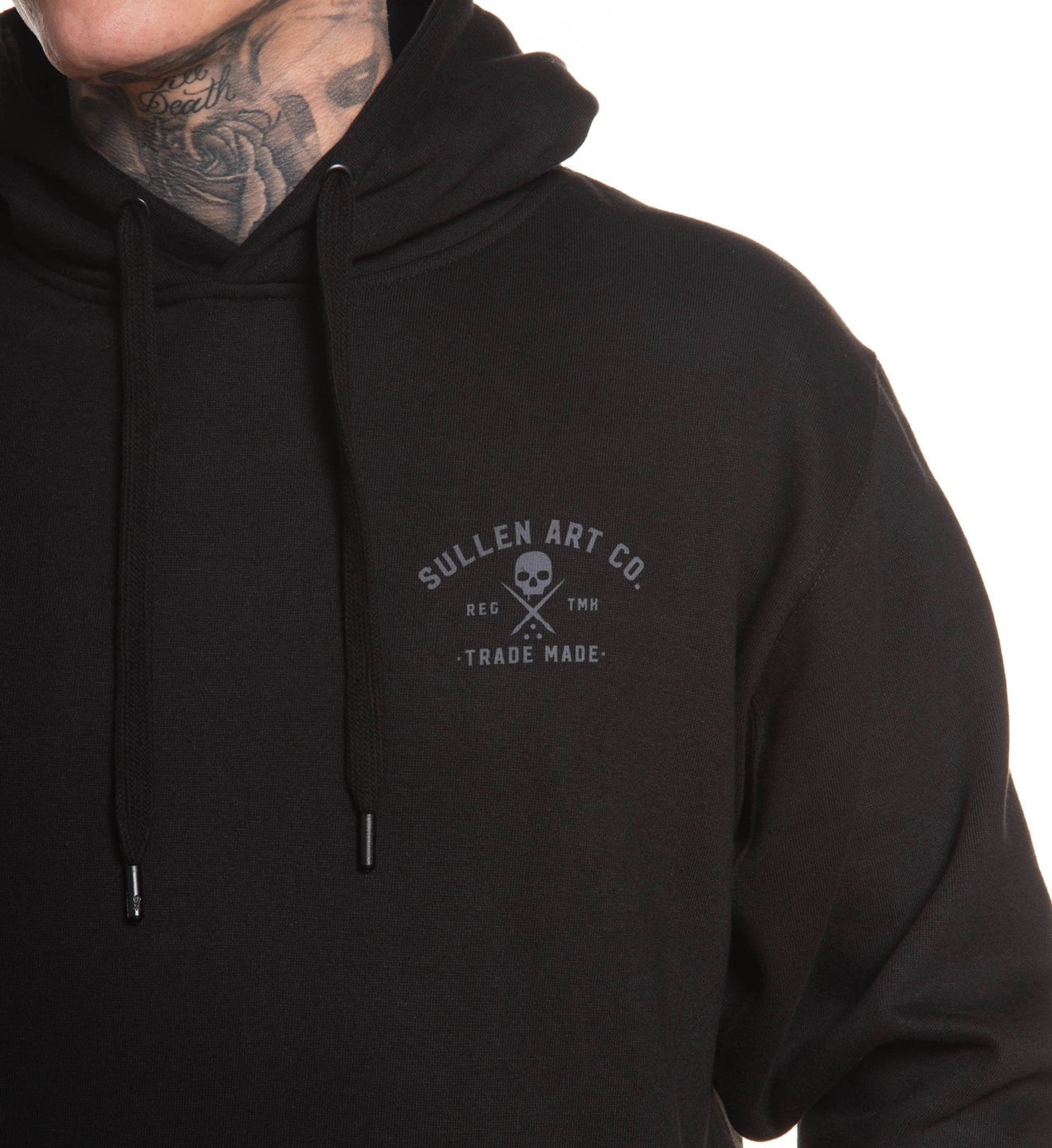 SULLEN CLOTHING ELEMENTAL PERFORMANCE BLACK PULLOVER HOODIE