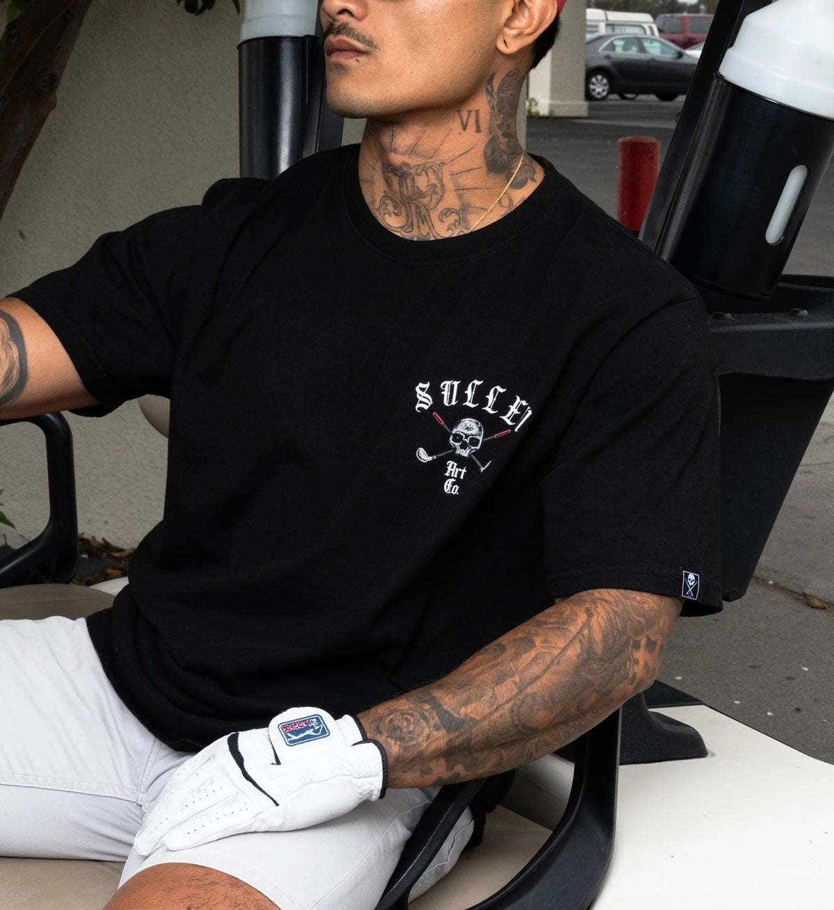 SULLEN CLOTHING NICE PUTT BLACK PREMIUM T-SHIRT