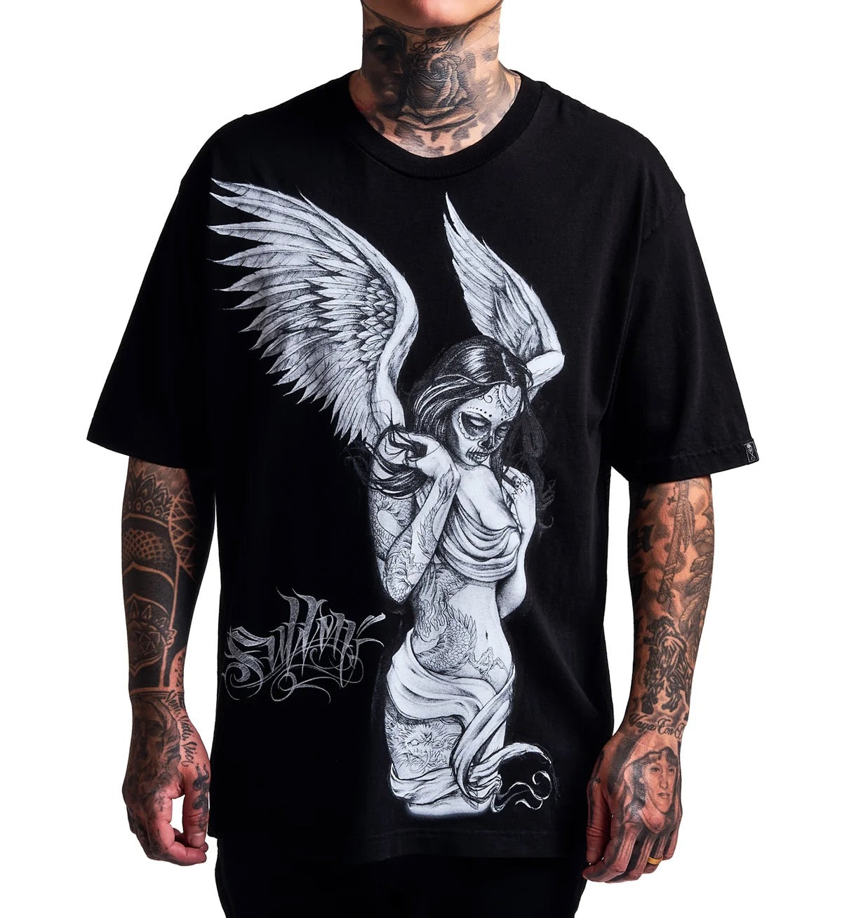 SULLEN CLOTHING FALLEN ANGEL "1 TON" OVERSIZED HEAVYWEIGHT PREMIUM T-SHIRT