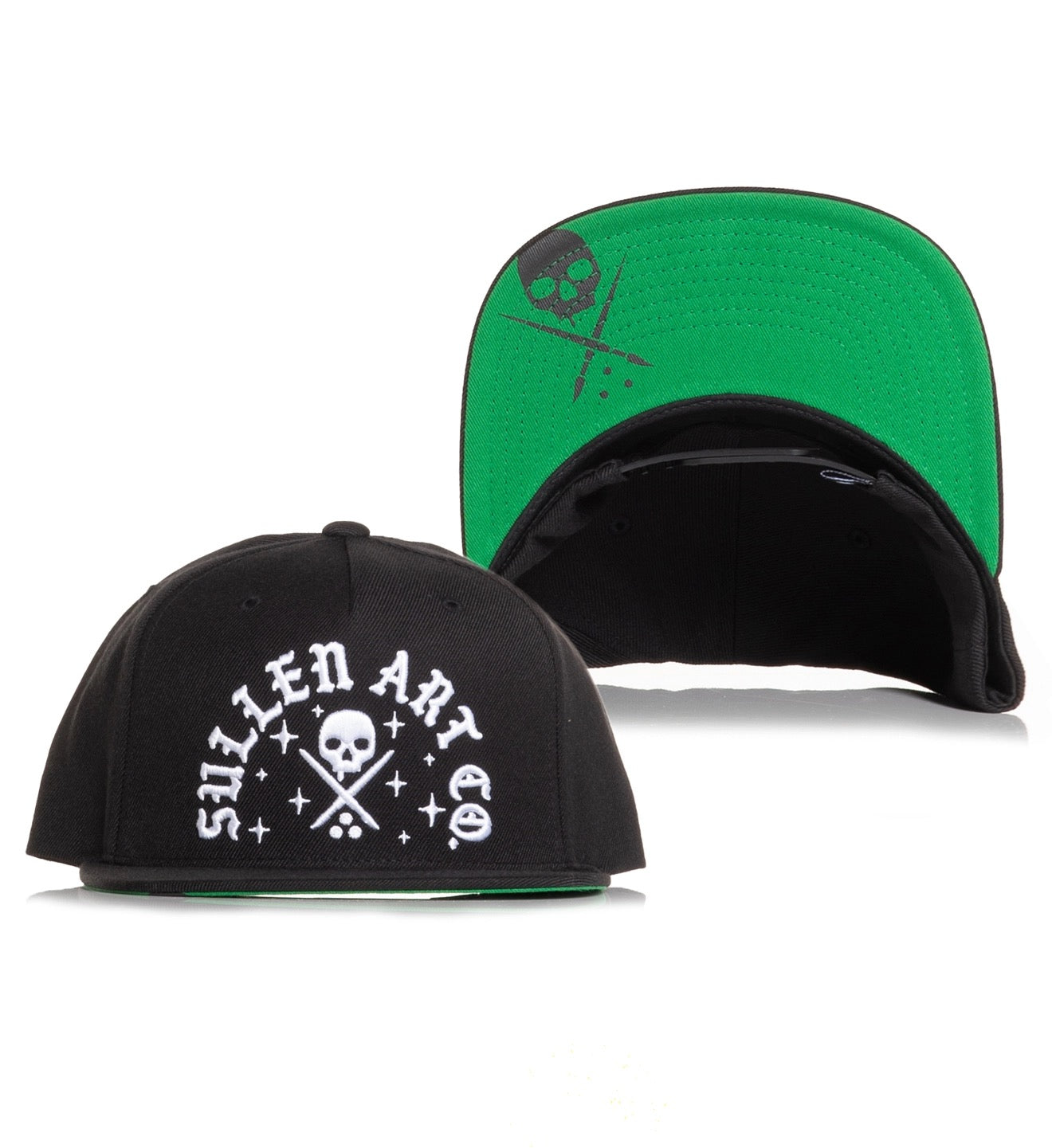 SULLEN CLOTHING ROCKER BLACK SNAPBACK CAP HAT