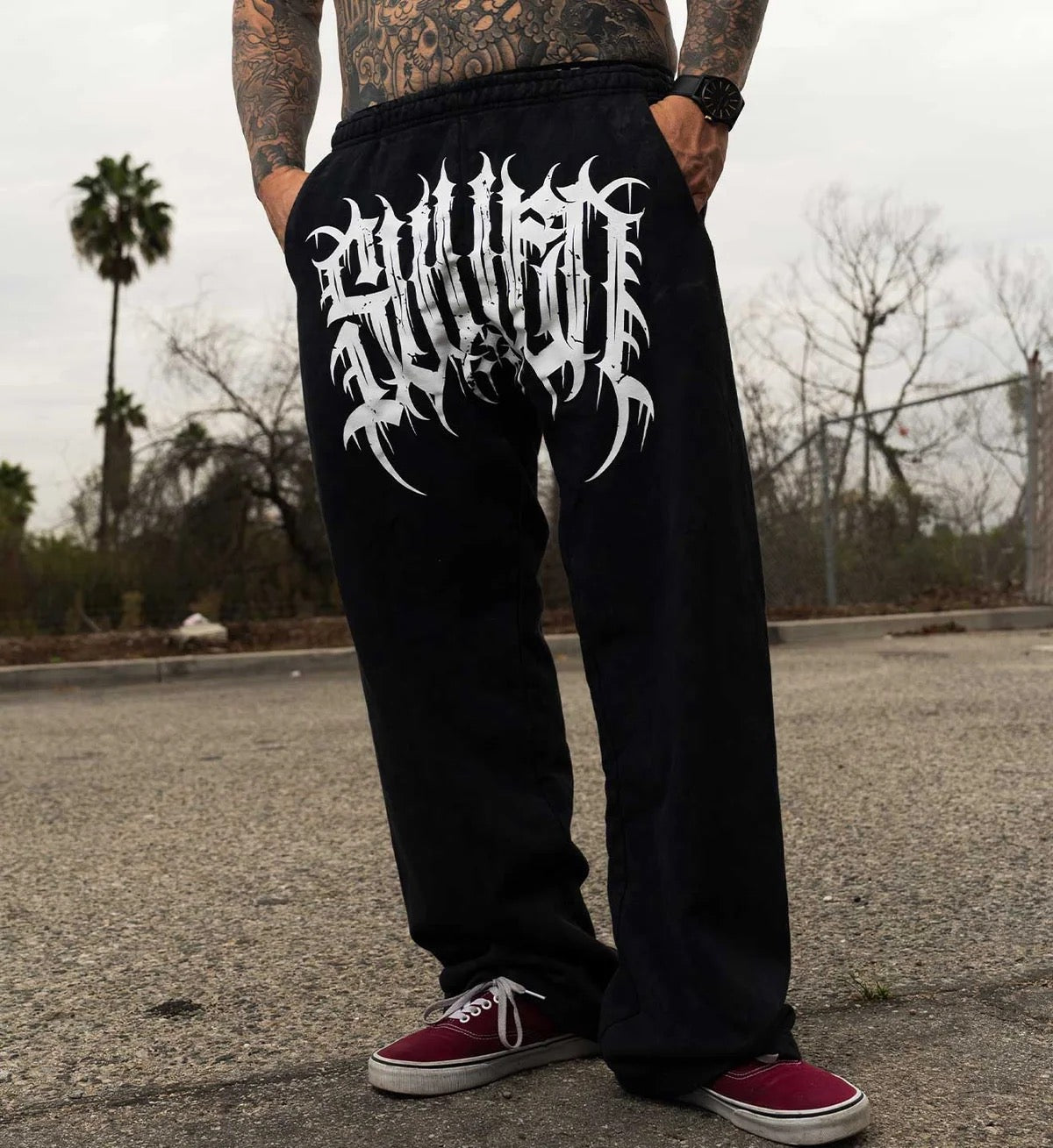 SULLEN CLOTHING BLAQ METAL SWEATPANTS