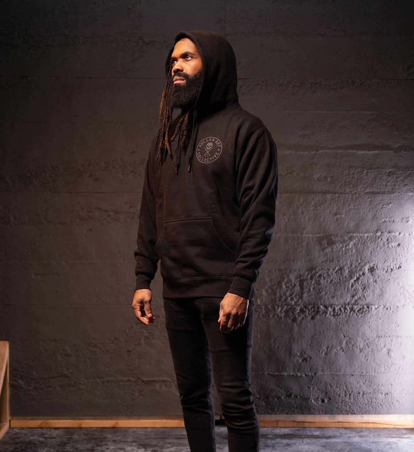 SULLEN CLOTHING EVER PERFORMANCE BLACK PULLOVER HOODIE