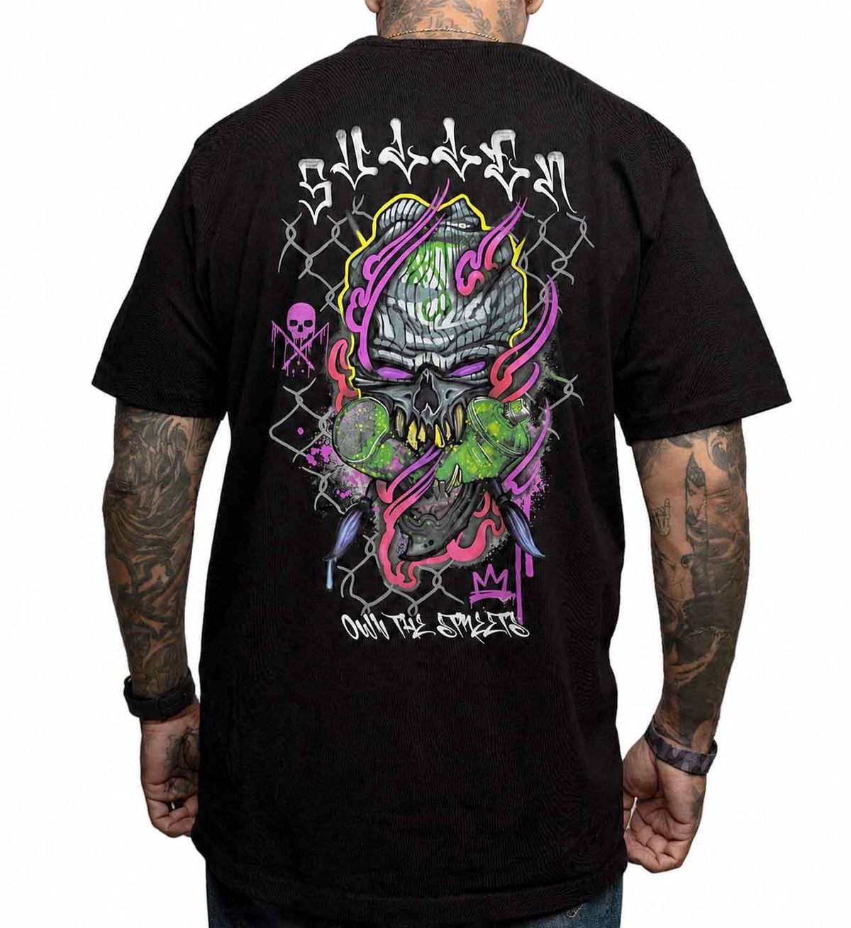 SULLEN CLOTHING CHEMICAL SWIRL JET BLACK PREMIUM T-SHIRT