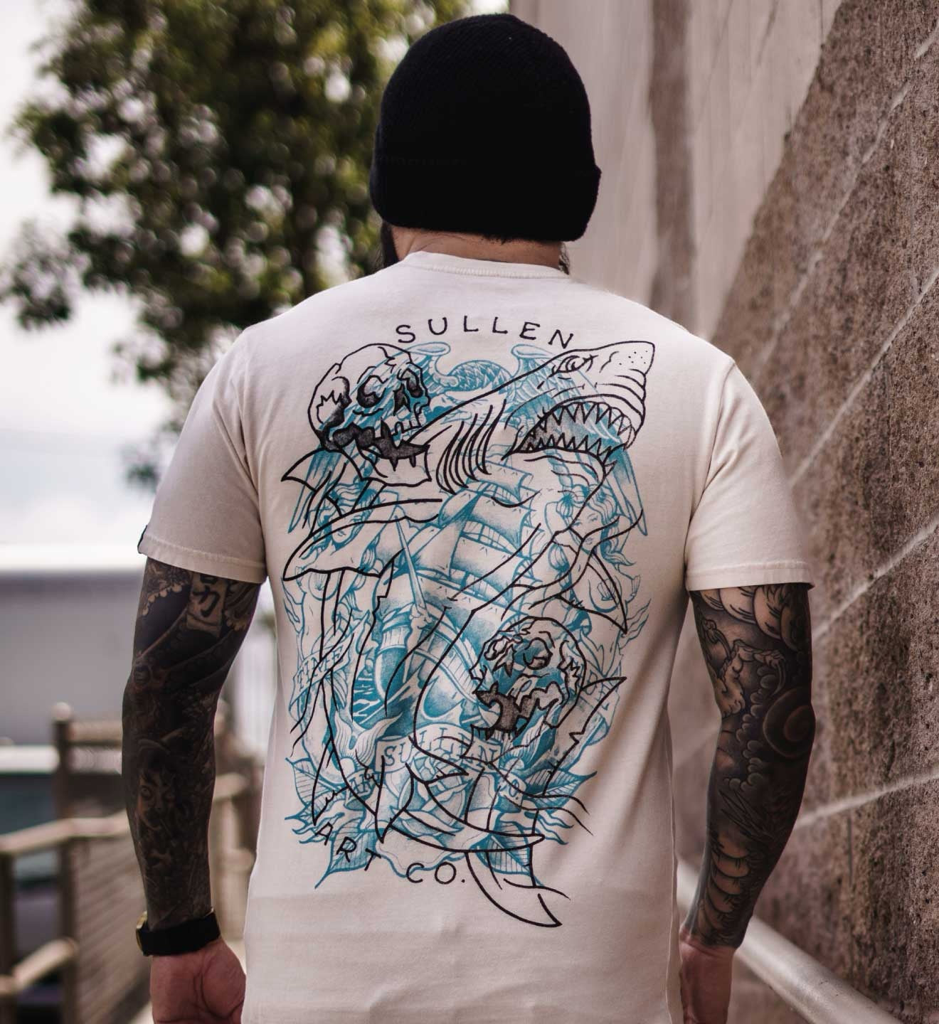 SULLEN CLOTHING SHIPWRECKED PARCHMENT WHITE PREMIUM T-SHIRT