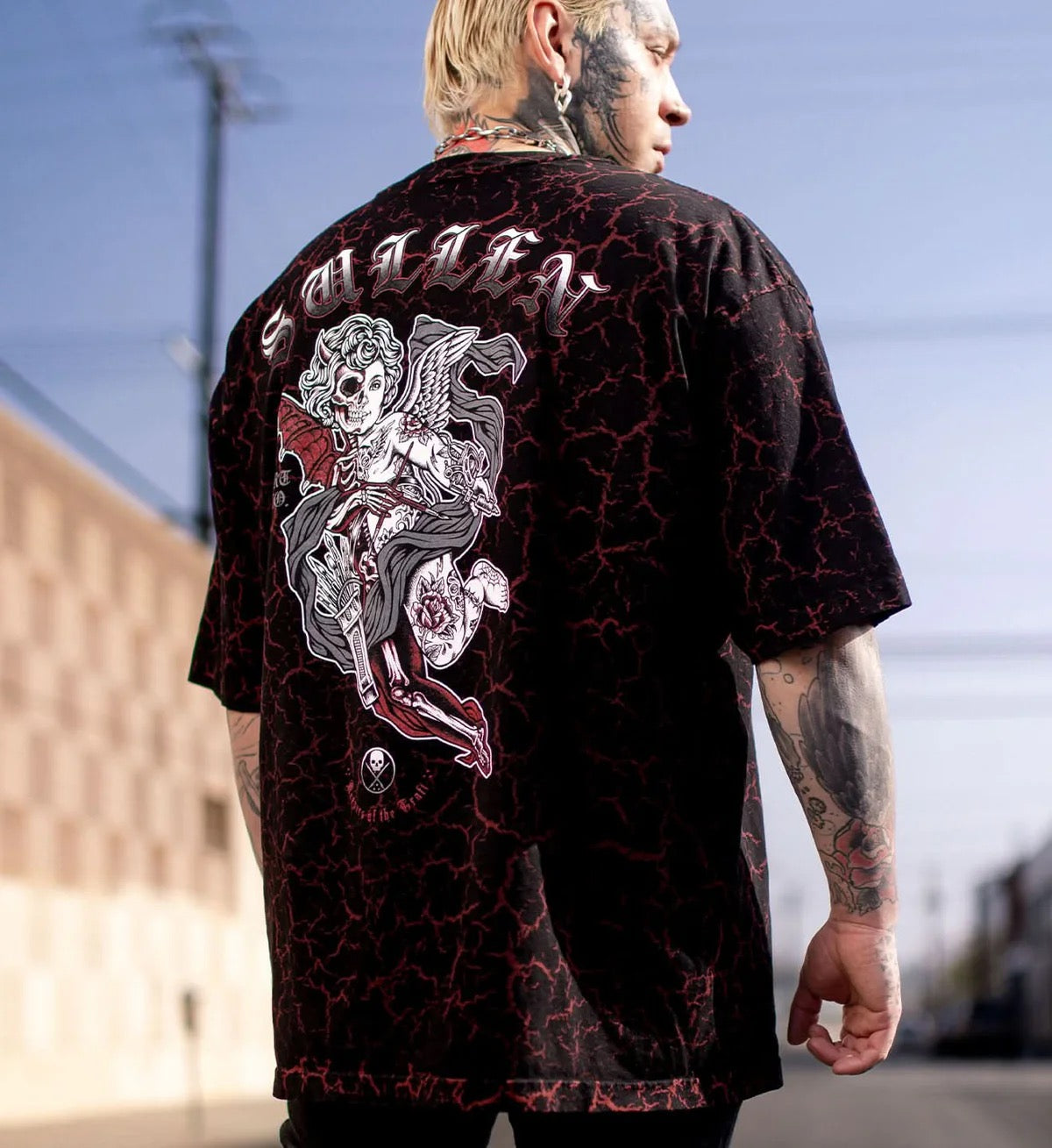 SULLEN CLOTHING VS EVIL '1 TON' OVERSIZED HEAVYWEIGHT PREMIUM T-SHIRT
