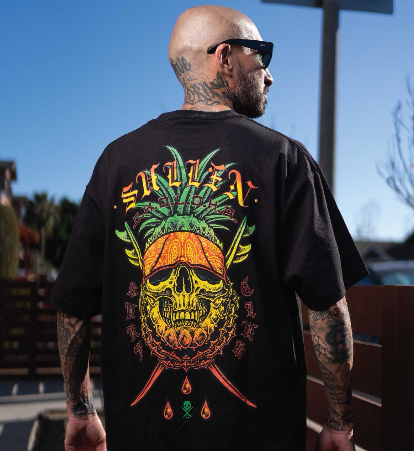 SULLEN CLOTHING CHOLOHA SURF CLUB BLACK STANDARD T-SHIRT