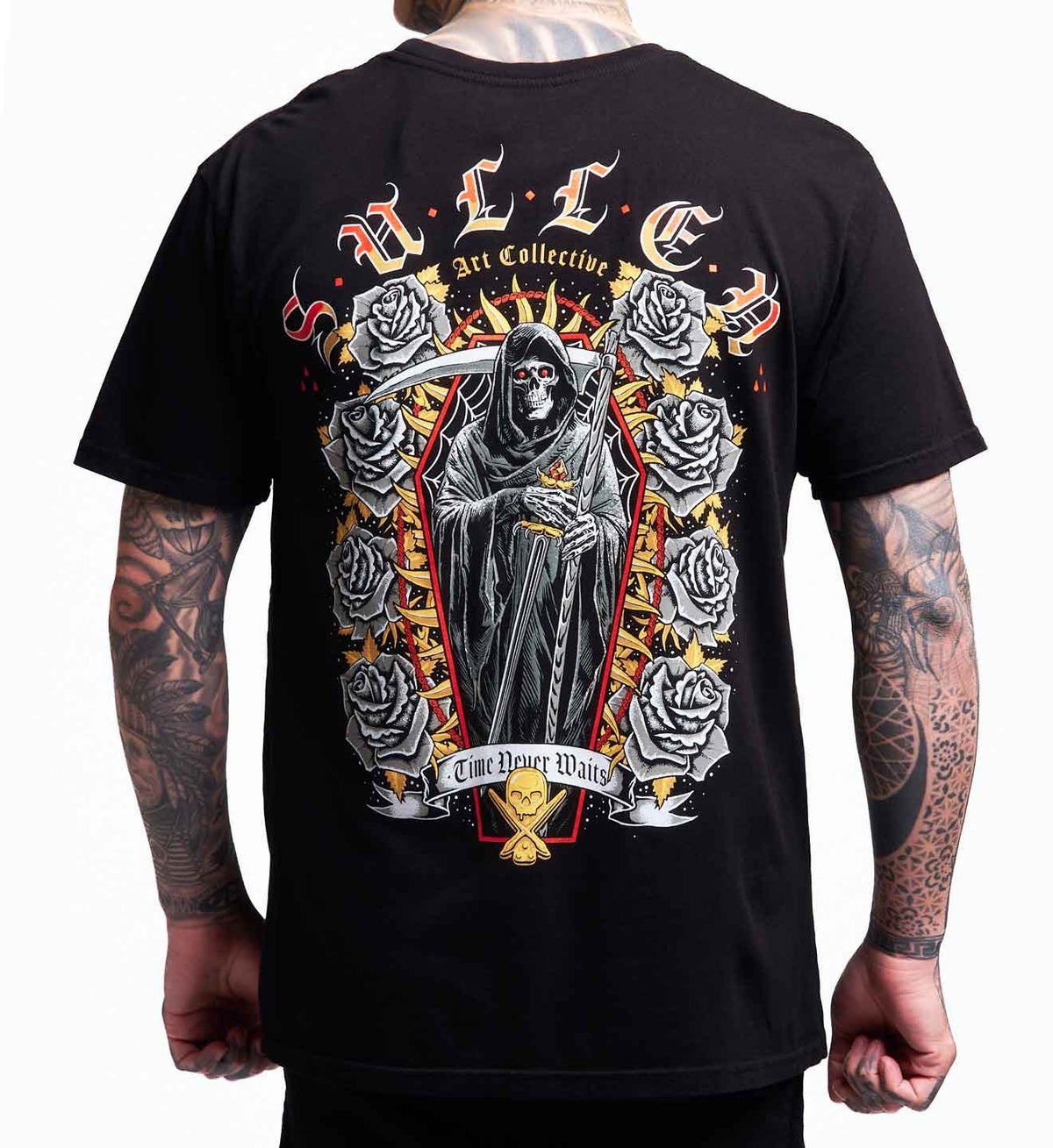 SULLEN CLOTHING TIME NEVER WAITS JET BLACK PREMIUM T-SHIRT