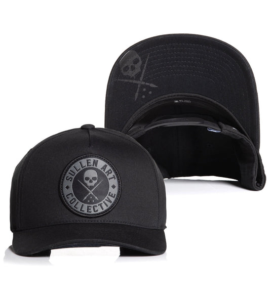 SULLEN CLOTHING BOH LOGO CURVED BLACK & GREY SNAPBACK CAP HAT