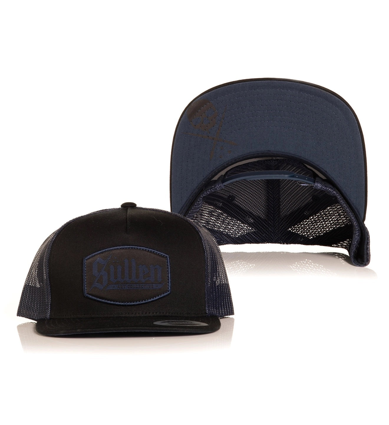 SULLEN CLOTHING CONTOUR MIDNIGHT BLUE TRUCKER SNAPBACK CAP HAT