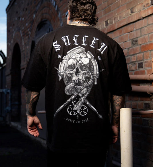 SULLEN CLOTHING OCULUS BADGE "1 TON" OVERSIZED HEAVYWEIGHT PREMIUM T-SHIRT