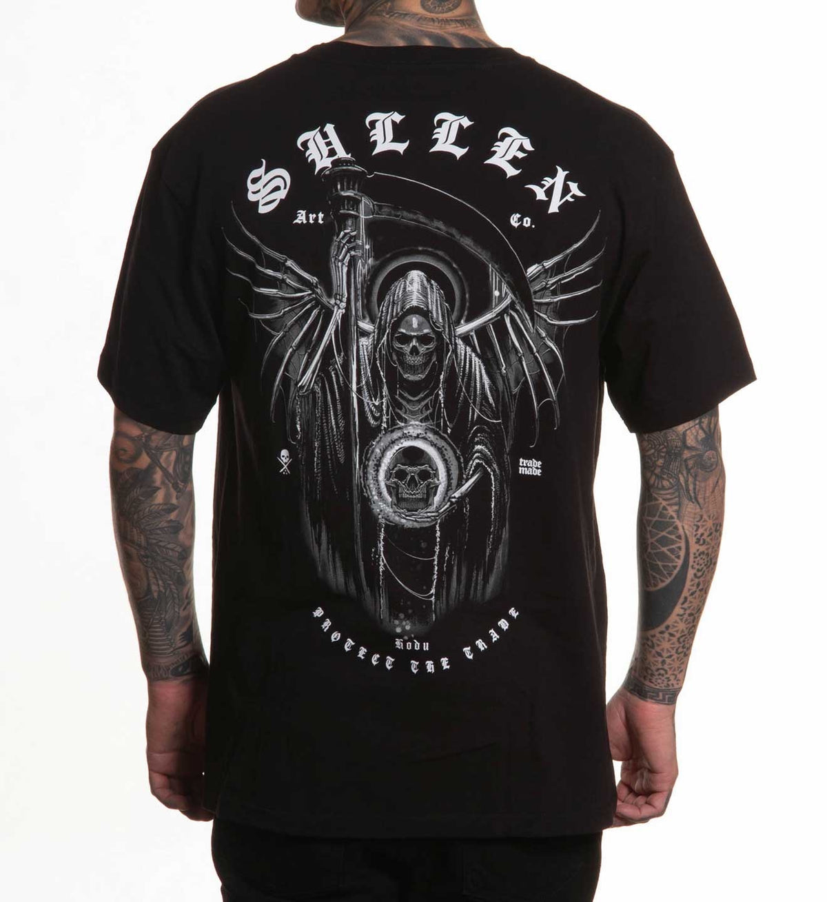 SULLEN CLOTHING HODU REAPER JET BLACK PREMIUM T-SHIRT