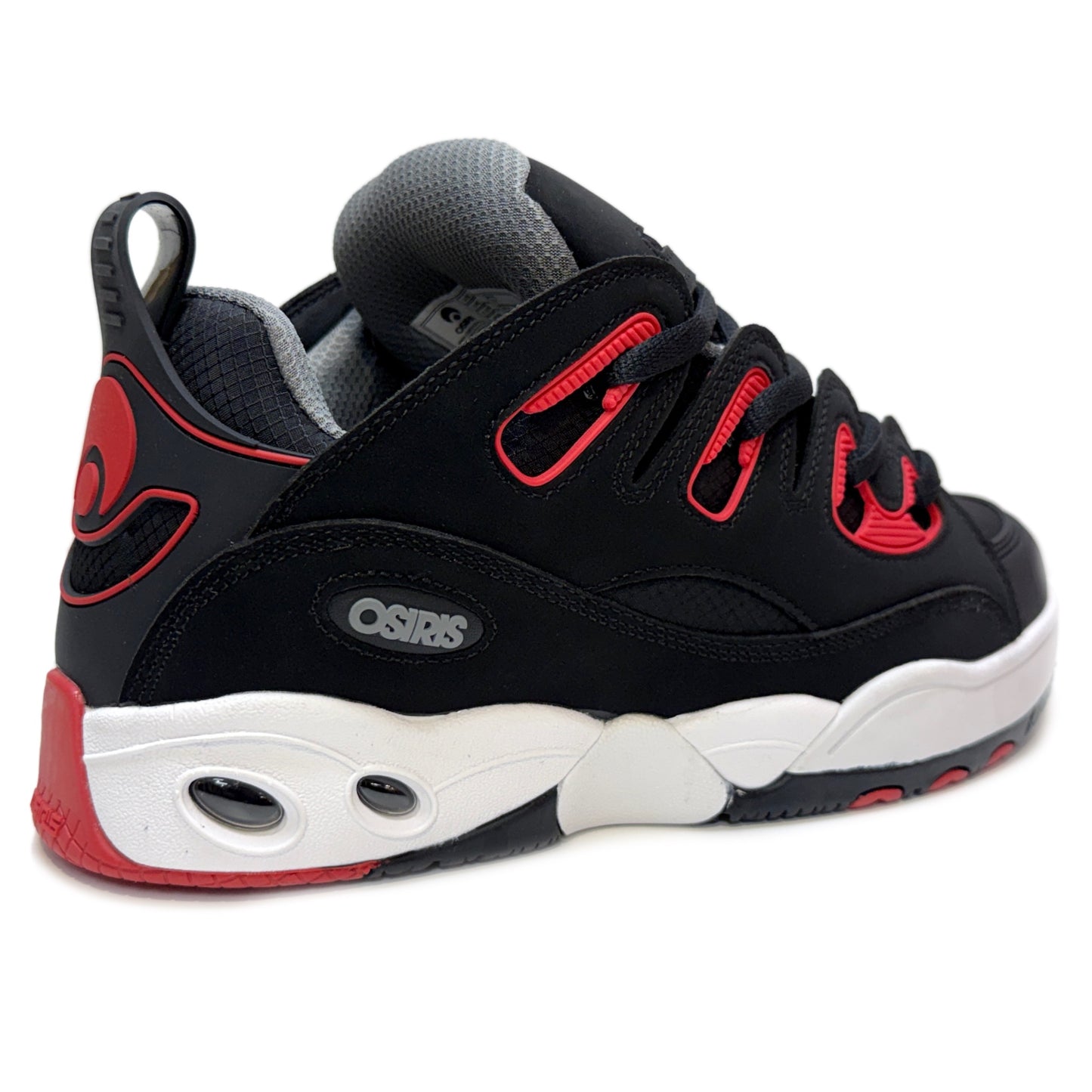 OSIRIS SHOES D3 E BLACK CHARCOAL RED TRAINERS