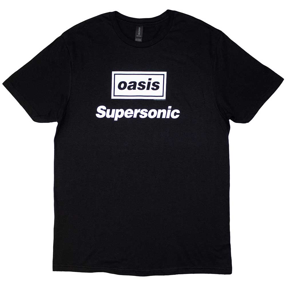 OASIS T-SHIRT SUPERSONIC TITLE