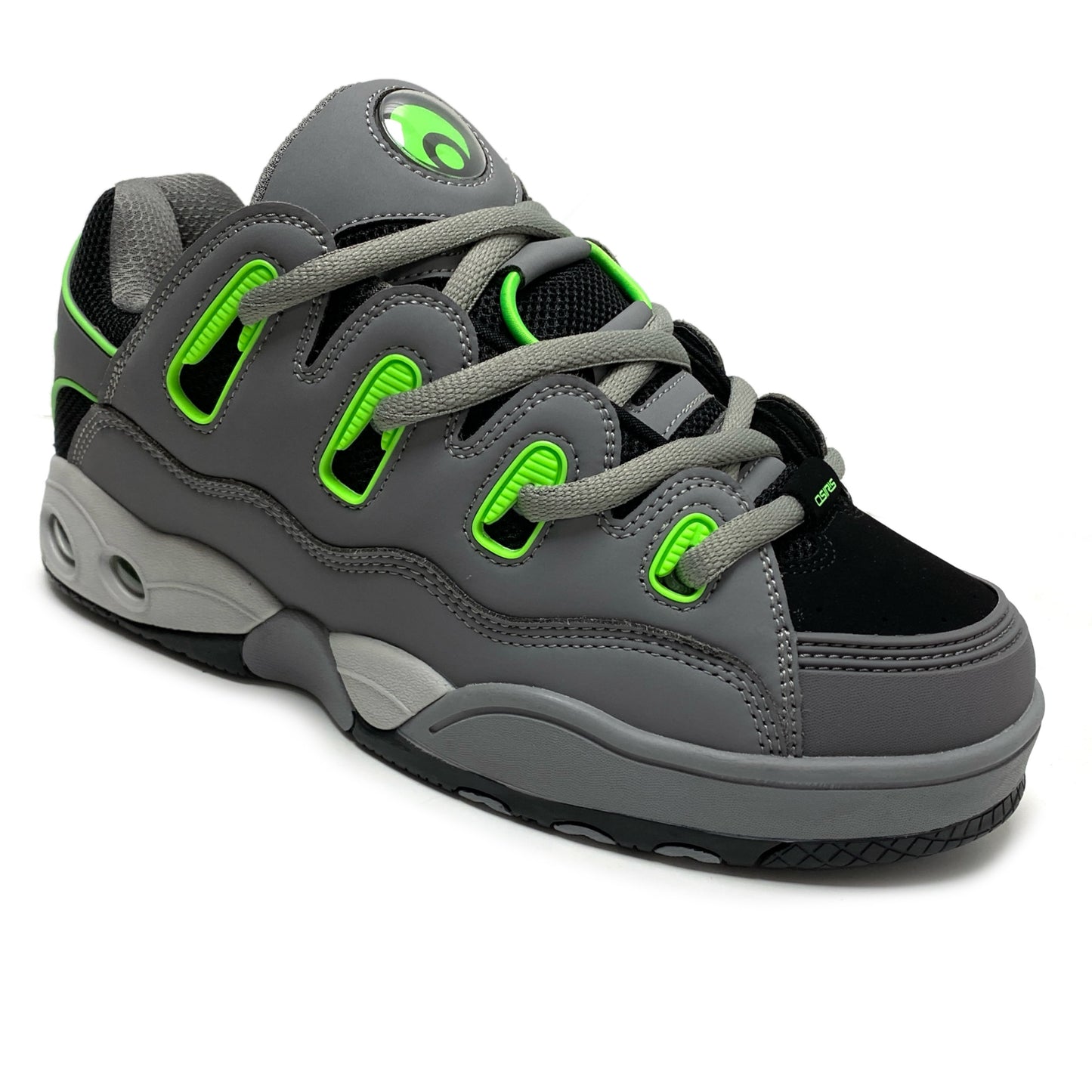 OSIRIS SHOES D3 OG BLACK GREY LIME TRAINERS