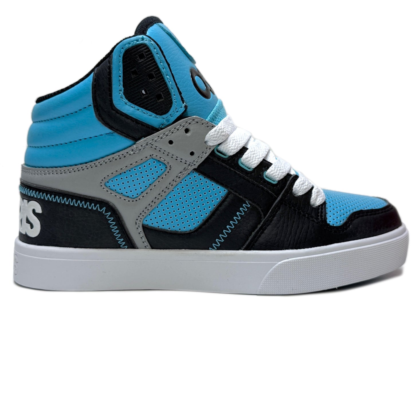 OSIRIS SHOES CLONE BLACK GREY LIGHT BLUES LADIES TRAINERS