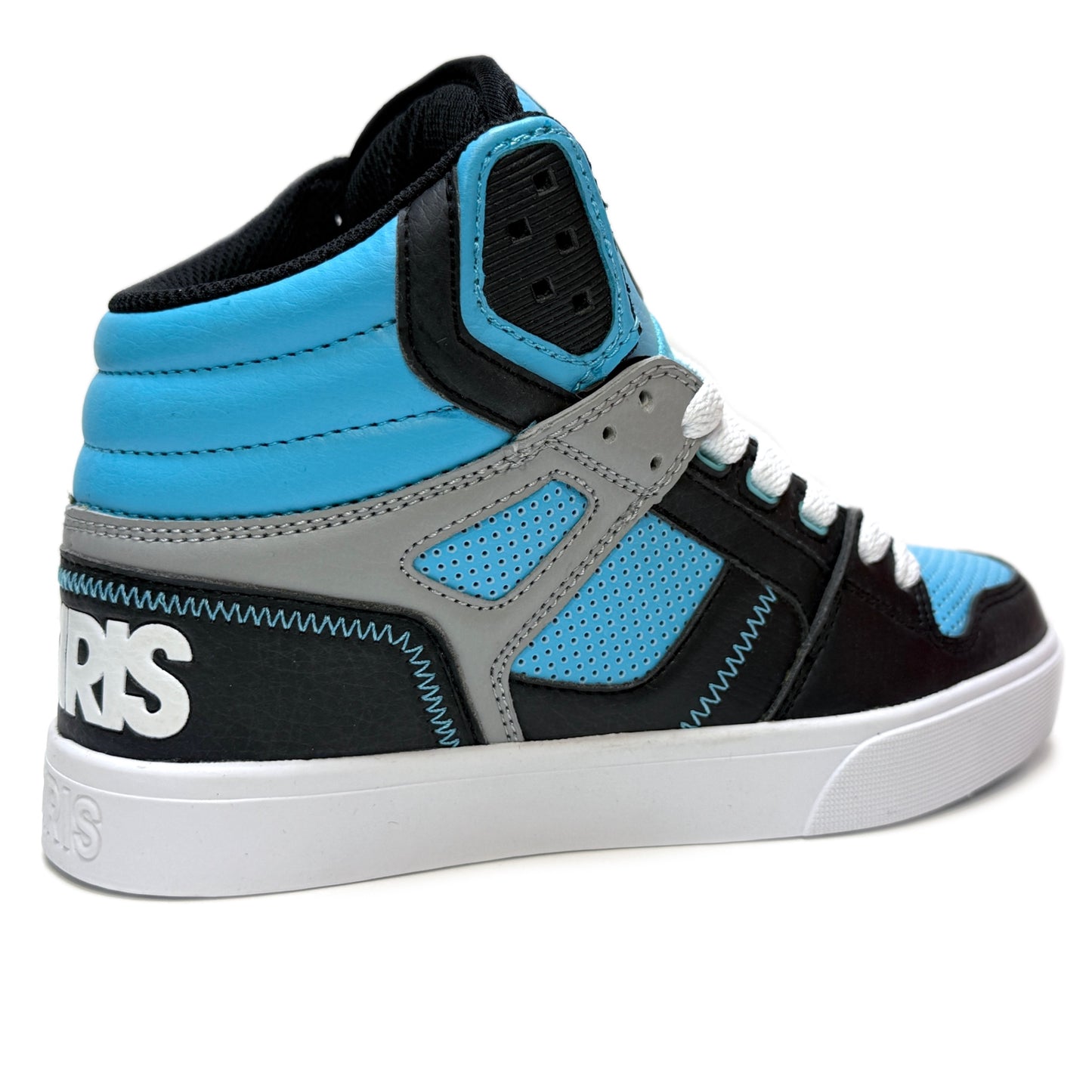 OSIRIS SHOES CLONE BLACK GREY LIGHT BLUES LADIES TRAINERS