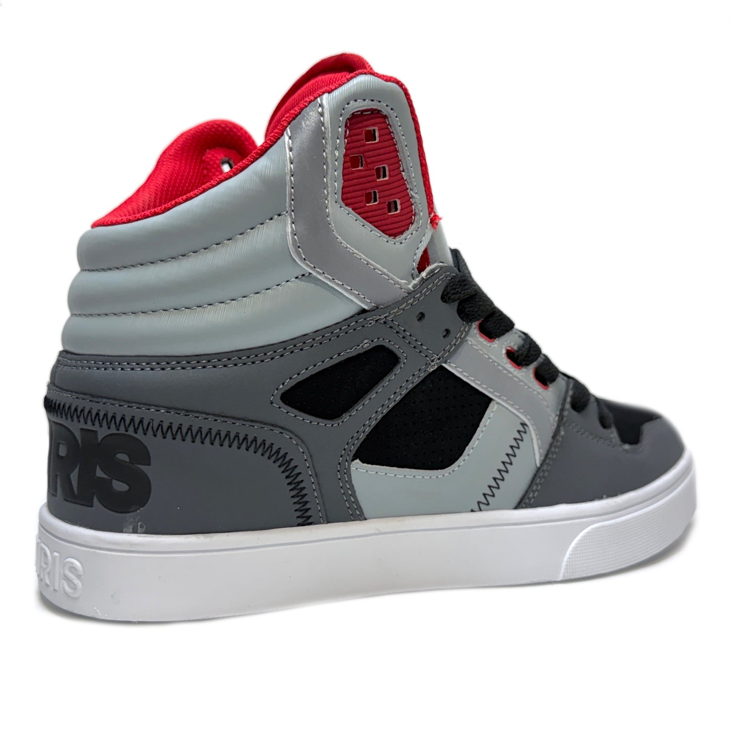OSIRIS SHOES CLONE BLACK GREY RED TRAINERS