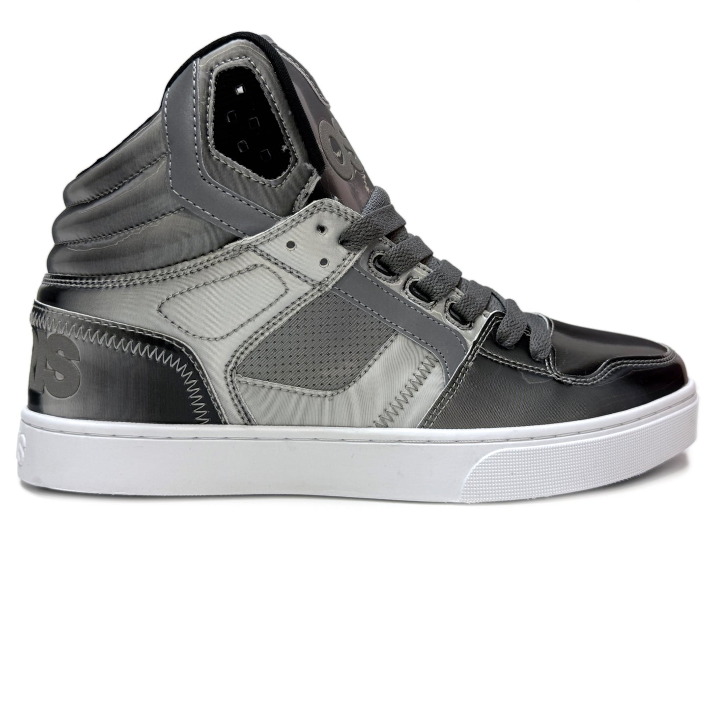 OSIRIS SHOES CLONE SILVER BLACK HALO TRAINERS