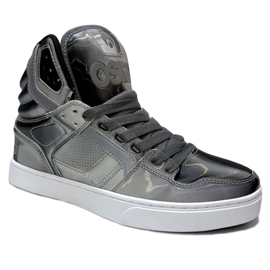 OSIRIS SHOES CLONE SILVER BLACK HALO TRAINERS