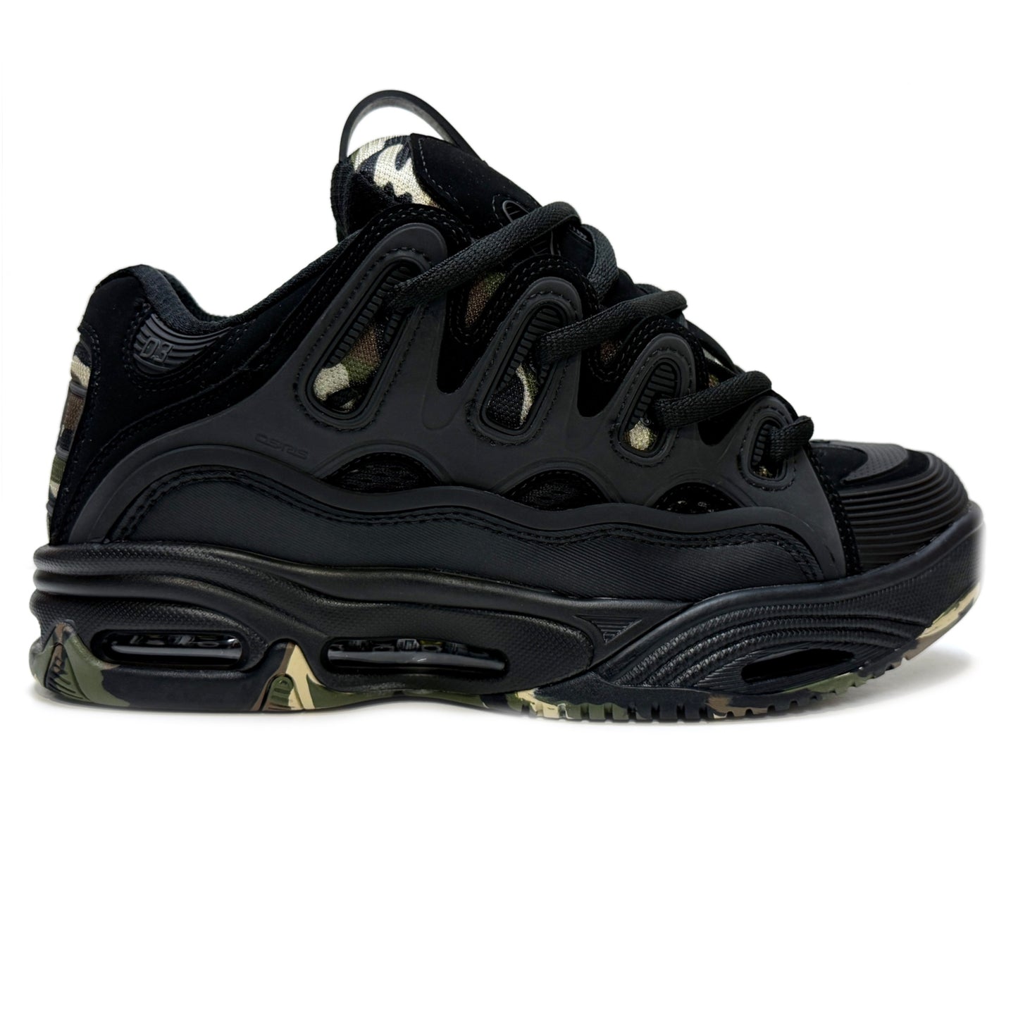 OSIRIS SHOES D3 2001 BLACK CAMO TRAINERS