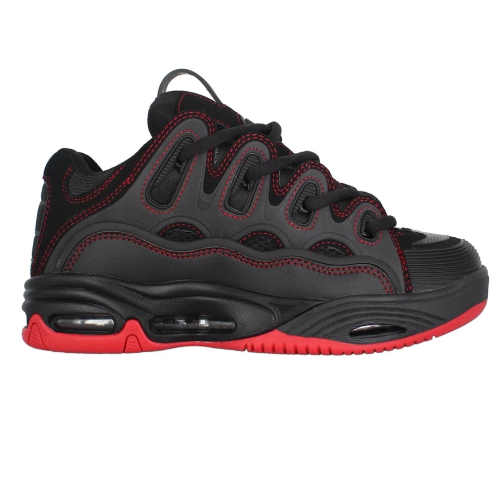 OSIRIS SHOES D3 2001 BLACK RED RED TRAINERS