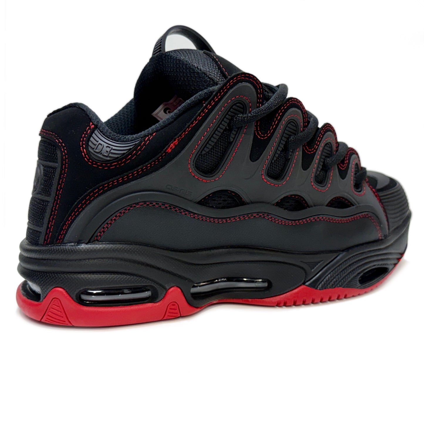 OSIRIS SHOES D3 2001 BLACK RED RED TRAINERS