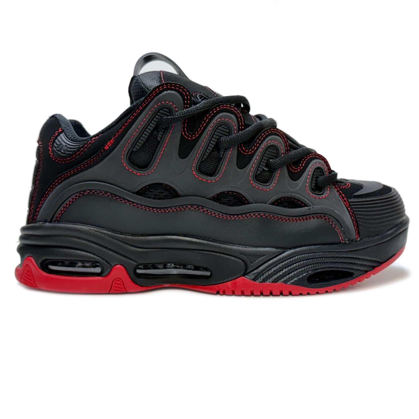 OSIRIS SHOES D3 2001 BLACK RED RED TRAINERS