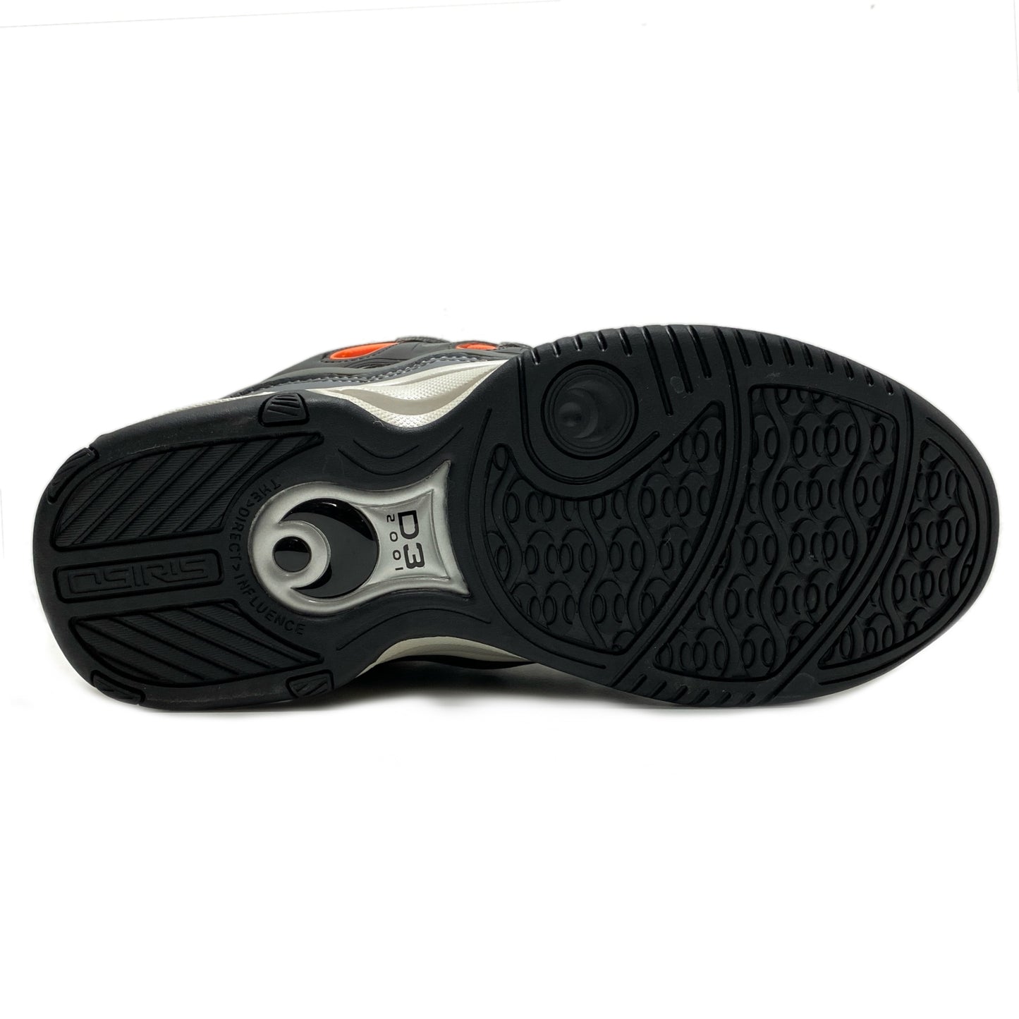 OSIRIS SHOES D3 2001 CHARCOAL ORANGE BLACK TRAINERS