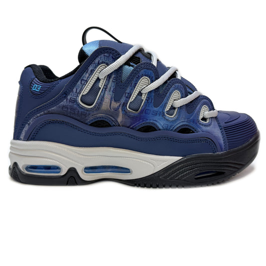 OSIRIS SHOES D3 2001 NAVY GREY BLUE TRAINERS