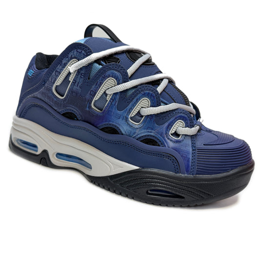 OSIRIS SHOES D3 2001 NAVY GREY BLUE TRAINERS