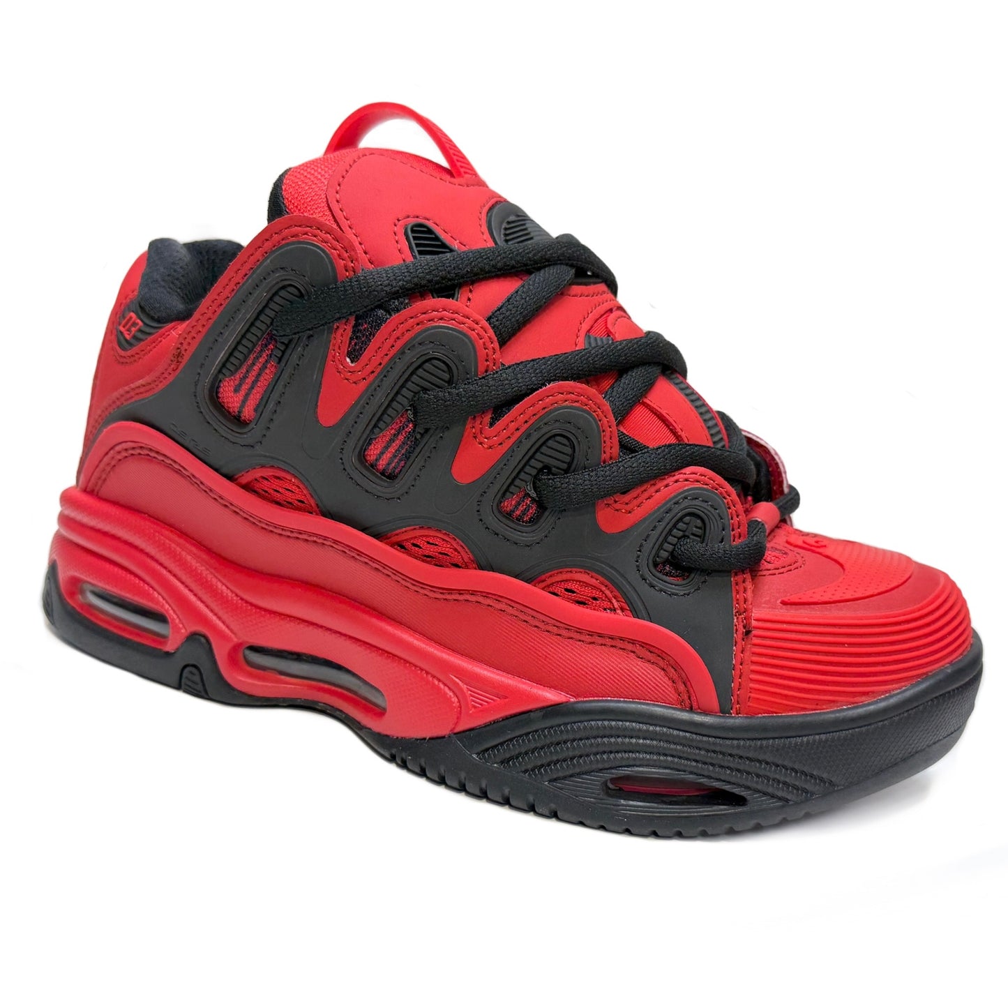 OSIRIS SHOES D3 2001 RED BLACK RED TRAINERS