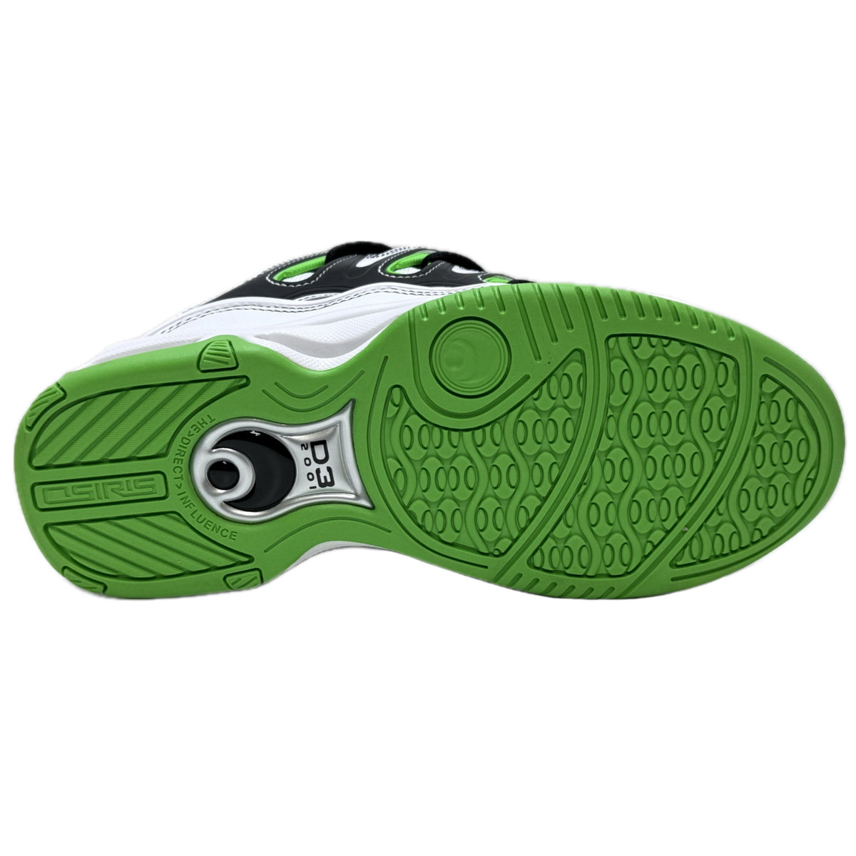 OSIRIS SHOES D3 2001 WHITE BLACK GREEN TRAINERS