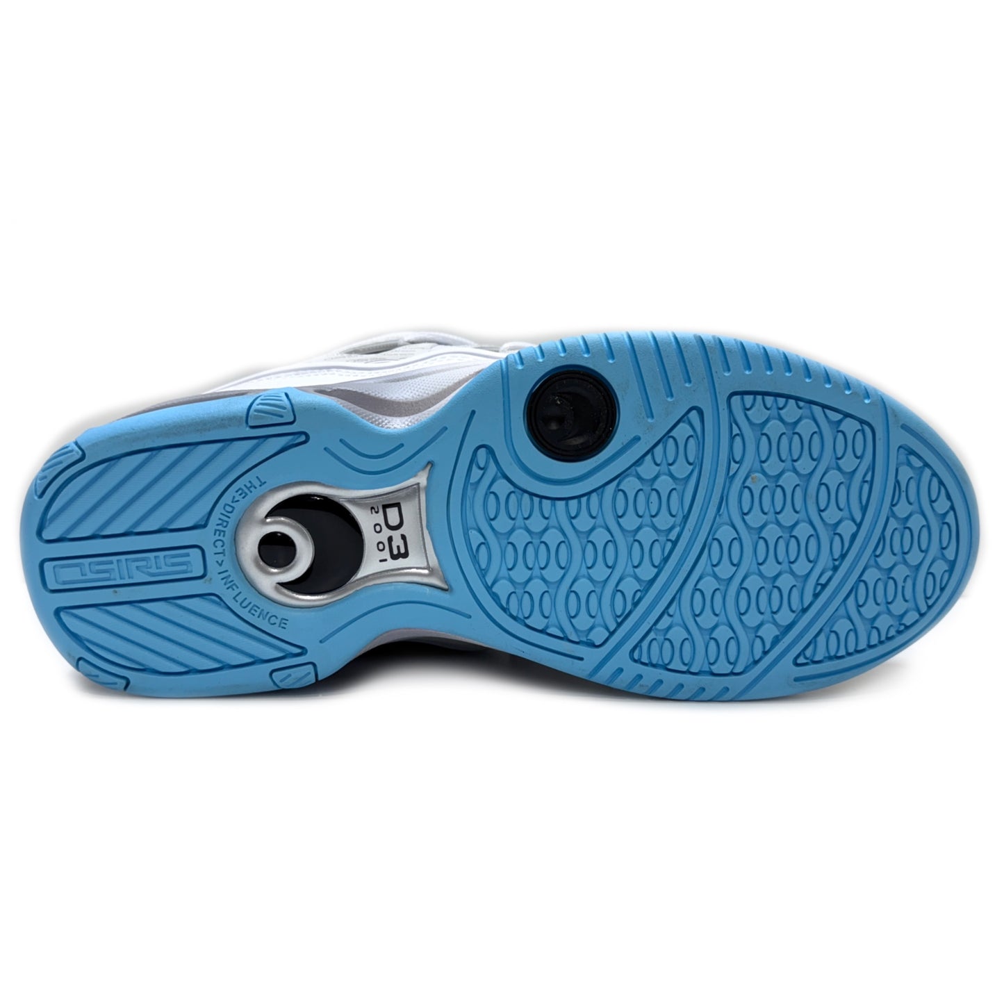 OSIRIS SHOES D3 2001 WHITE GREY BABY BLUE TRAINERS